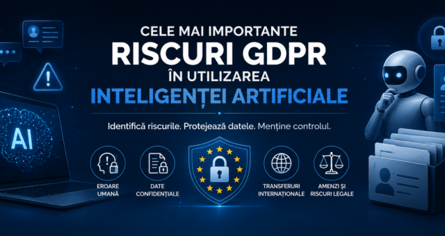 Cele mai importante riscuri GDPR in utilizarea inteligentei artificiale